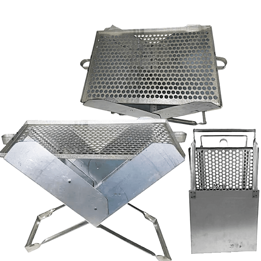 CHURRASQUEIRA PORTATIL DOBRAVEL TIPO MALETA ACO GALVANIZADO C/ GRELHA 38 X 25 X 25CM CHURRASQUEIRA PORTATIL DOBRAVEL TIPO MALETA ACO GALVANIZADO C/ GRELHA 38 X 25 X 25CM
