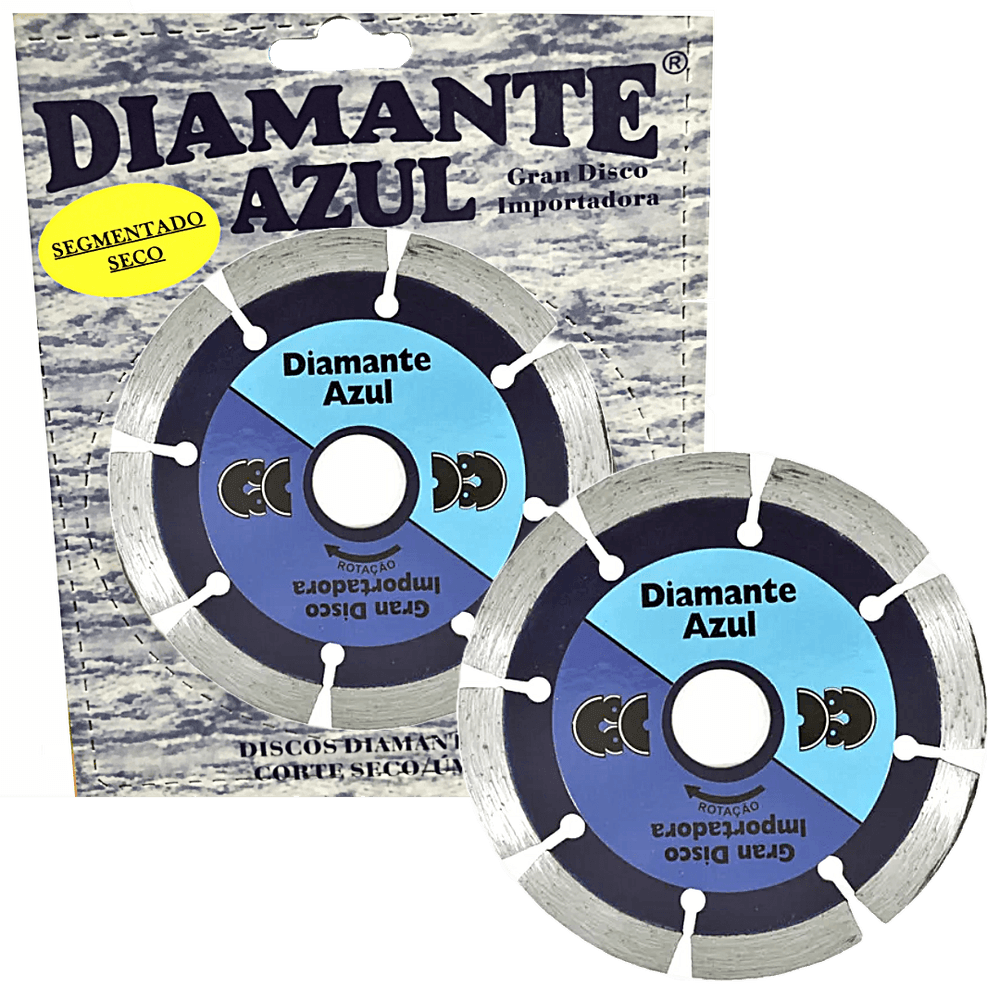DISCO CORTE DIAMANTADO SEGMENTADO P/ CONCRETO E PAREDE DIAMANTE AZUL 4.3/8 DISCO CORTE DIAMANTADO SEGMENTADO P/ CONCRETO E PAREDE DIAMANTE AZUL 4.3/8