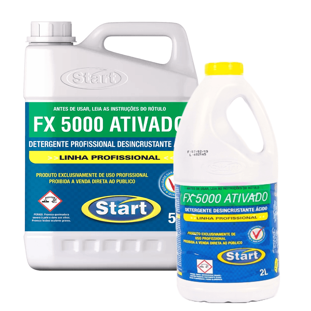 FX 5000 ATIVADO DESINCRUSTANTE ACIDO CONCENTRADO P/ LIMPEZA AUTOMOTIVA E INDUSTRIAL START 2 LITROS FX 5000 ATIVADO DESINCRUSTANTE ACIDO CONCENTRADO P/ LIMPEZA AUTOMOTIVA E INDUSTRIAL START 2 LITROS
