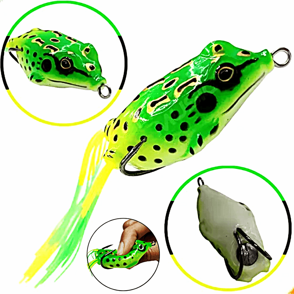 ISCA ARTIFICAL SUPERFICIE BORRACHA FLEXIVEL FROG SAPINHO C/ ANZOL DUPLO TECFISH TFI-609 6CM ISCA ARTIFICAL SUPERFICIE BORRACHA FLEXIVEL FROG SAPINHO C/ ANZOL DUPLO TECFISH TFI-609 6CM