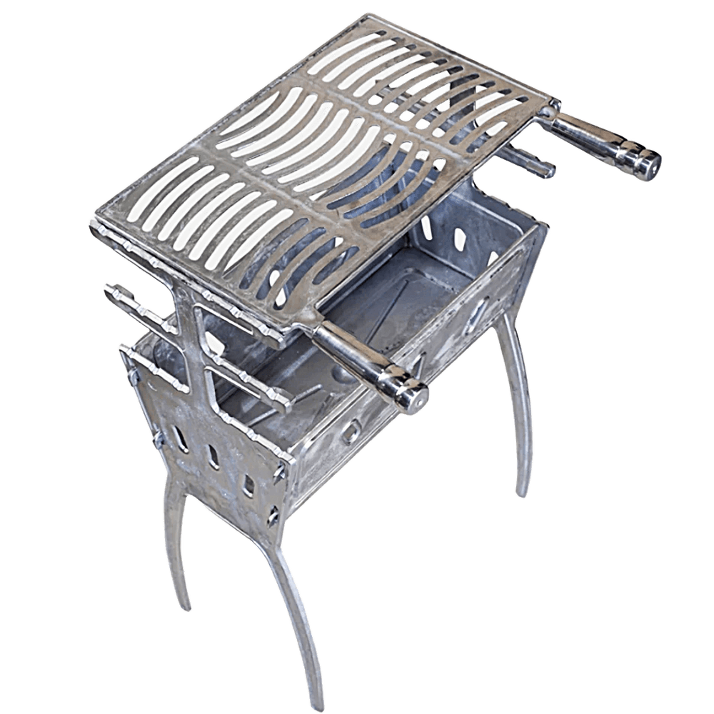CHURRASQUEIRA PORTATIL DESMONTAVEL DOBRAVEL ALUMINIO FUNDIDO SUPER REFORCADA C/ GRELHA CHURRASQUEIRA PORTATIL DESMONTAVEL DOBRAVEL ALUMINIO FUNDIDO SUPER REFORCADA C/ GRELHA