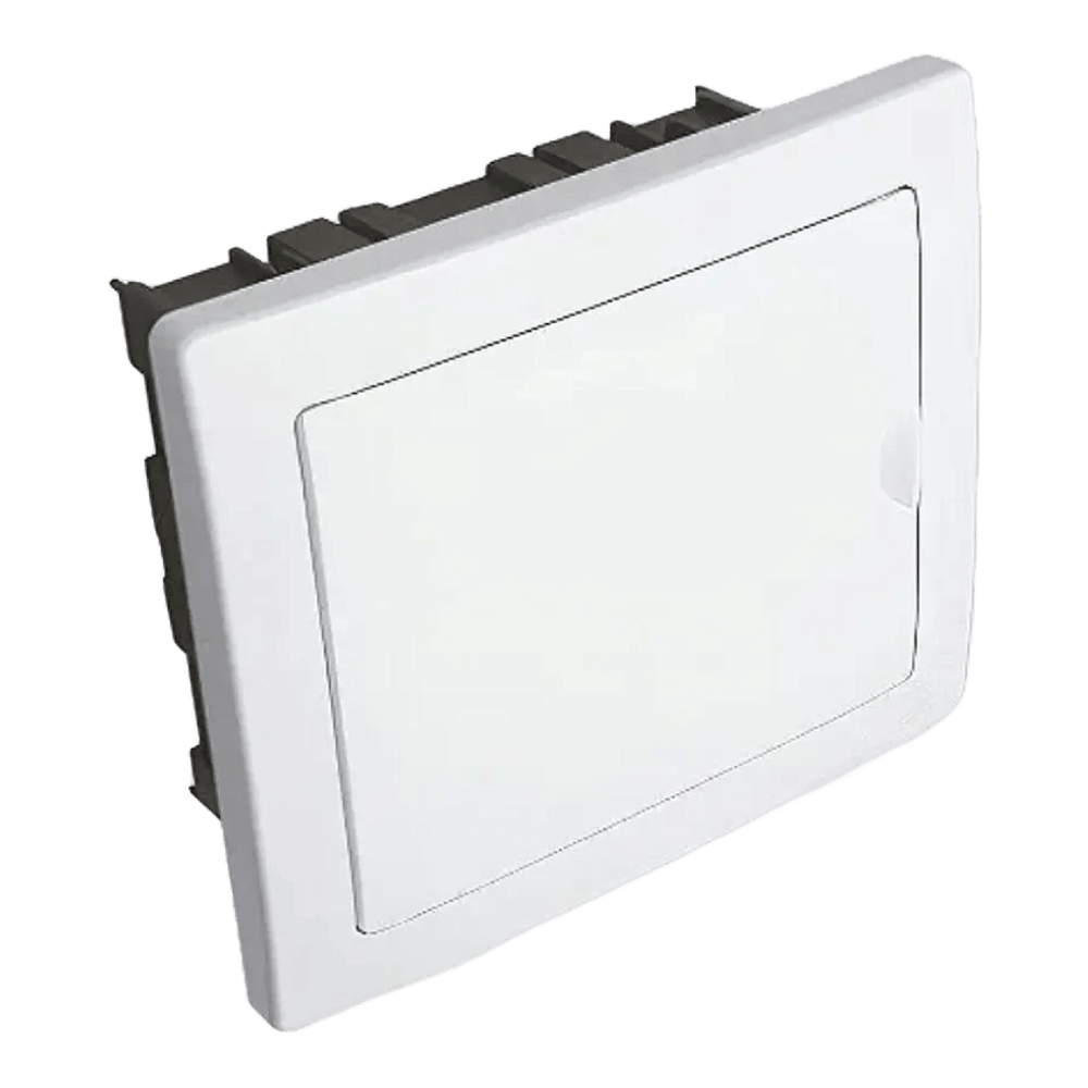 QUADRO DE DISTRIBUICAO DE EMBUTIR P/ 6 DISJUNTORES NEMA OU 8 DIN FAME 2639 BRANCO C/ PORTA REVERSIVEL QUADRO DE DISTRIBUICAO DE EMBUTIR P/ 6 DISJUNTORES NEMA OU 8 DIN FAME 2639 BRANCO C/ PORTA REVERSIVEL